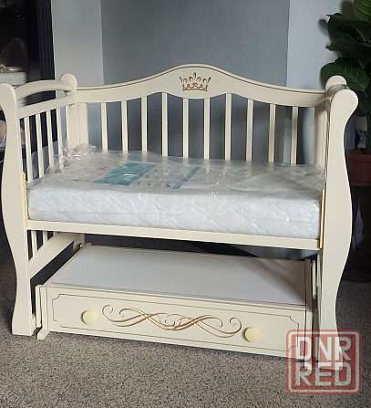 Кроватка детская диванчик с короной Донецк - изображение 3