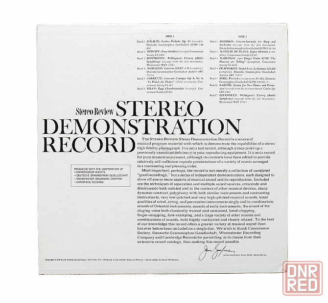 Пластинка новая запечатанная - STEREO demonstration record - LP disc Донецк - изображение 2