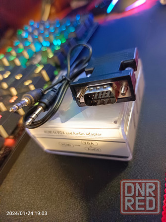 Продаю новый переходник - конвертер HDMI - VGA+Jack 3.5 для соединения компьютера и монитора Макеевка - изображение 3