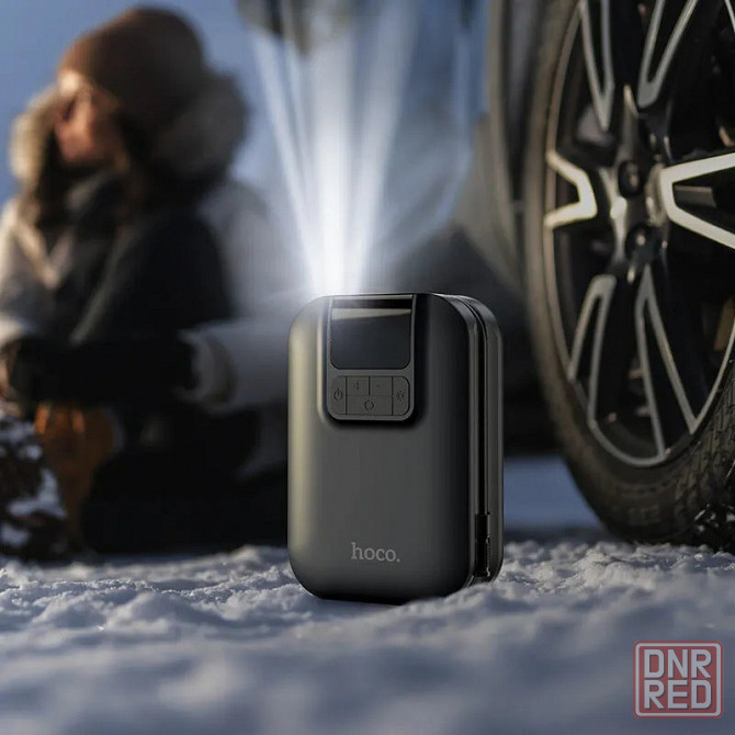 Компрессор автомобильный Hoco S53 Breeze portable smart air pump Макеевка - изображение 2