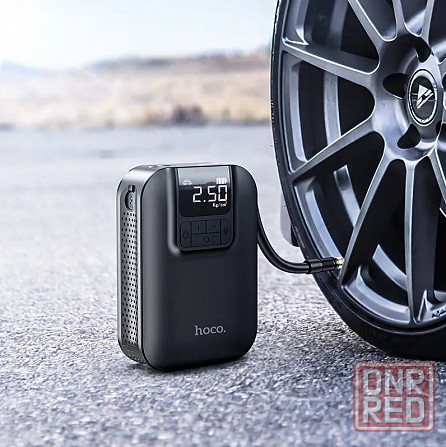Компрессор автомобильный Hoco S53 Breeze portable smart air pump Макеевка - изображение 1