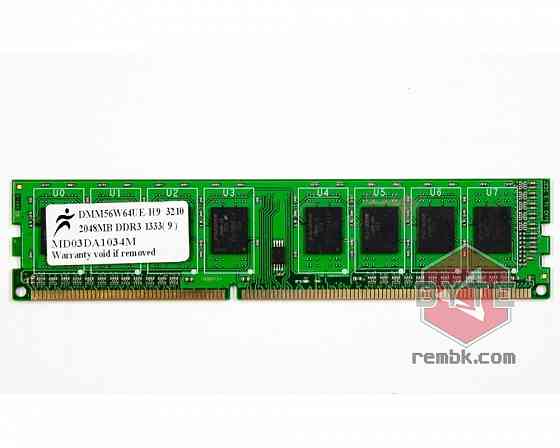 Оперативная память DIMM DDR3 Digma 2 ГБ 1333 МГц Б/У |Гарантия Донецк