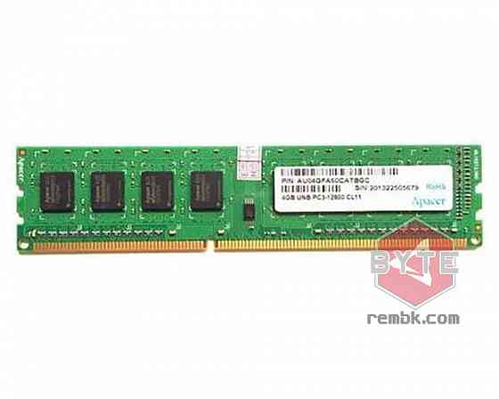 Оперативная память DIMM DDR3 Apacer 4Гб 1600 МГц CL11 (AU04GFA60CATBGC) |Гарантия Донецк