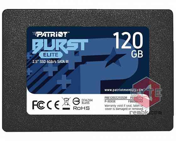 SSD Твердотельный накопитель Patriot Memory Burst Elite 120Гб (PBE120GS25SSDR) |Гарантия Донецк