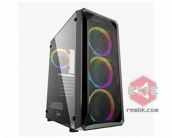 Корпус Powercase Mistral Z4 Mesh RGB, Tempered Glass (CMIZB-R4) |Гарантия Донецк