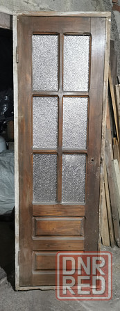 Дверь с лудкой, 600мм, сосна Донецк - изображение 1