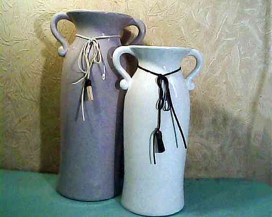 Две стильные керамические вазы Донецк