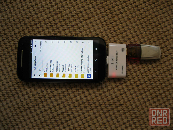 Флешки/карты напрямую в телефон - нoвые картридеры microUSB otg smart card reader connection kit Донецк - изображение 1