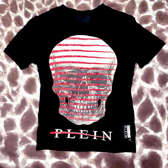 Ужаса «PHILIPP PLEIN» футболка с принтом и стразами! Донецк