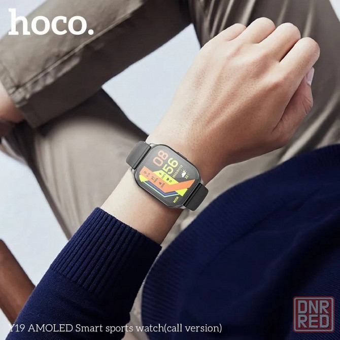 Смарт часы Hoco Watch Y19 Amoled черный Макеевка - изображение 5