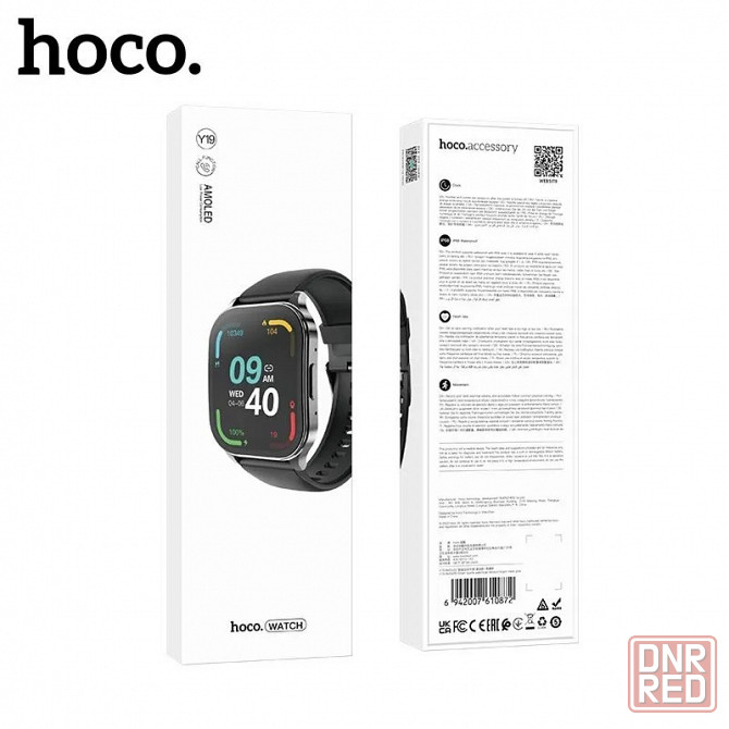 Смарт часы Hoco Watch Y19 Amoled черный Макеевка - изображение 3