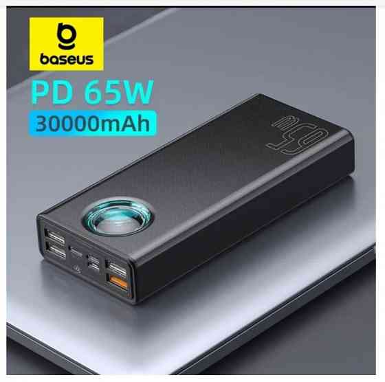 Внешний аккумулятор Baseus Amblight Digital Display Quick Charge Power Bank 30000mAh Black Макеевка