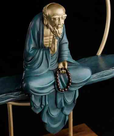 Латунная скульптура буддийского монаха/подставка для благовоний. Донецк