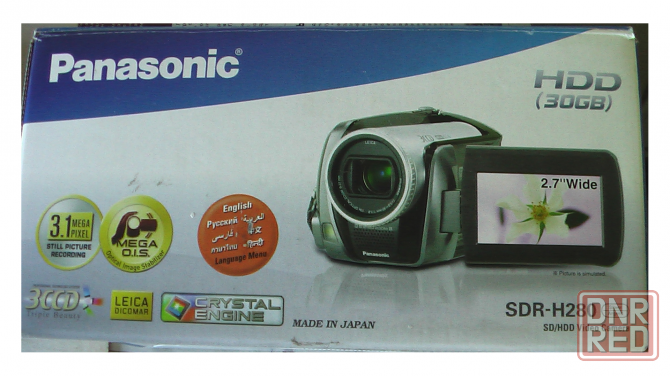 Видеокамера Panasonic SDR-H280 HDD 30Гб Объектив Leica Донецк - изображение 2