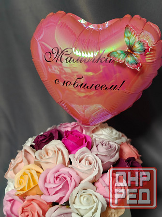 Букеты из мыльных роз и других цветов Донецк - изображение 5