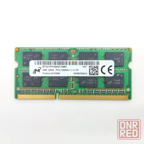Модуль памяти DDR3 SODIMM 4GB/1600 Micron 1,5V Донецк - изображение 1