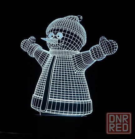 3D Светильник-Ночник представлен в форме "Снеговика" Донецк - изображение 2