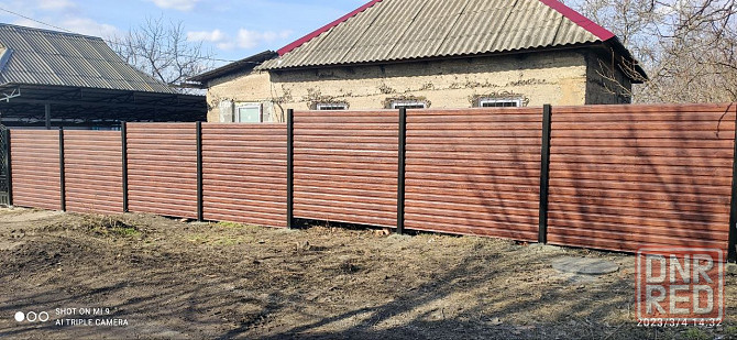 Забор из профнастила, с ковкой Донецк - изображение 2