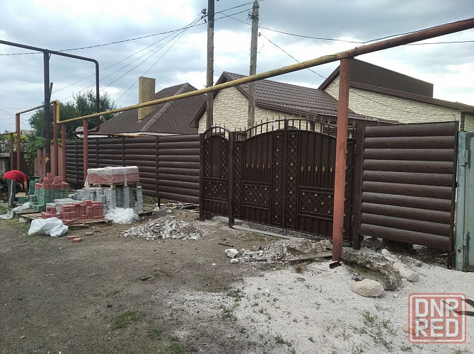 Забор из профнастила, с ковкой Донецк - изображение 7
