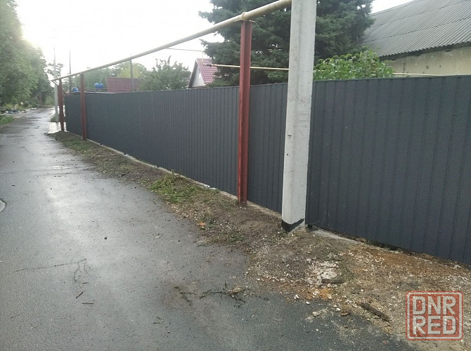 Забор из профнастила, с ковкой Донецк - изображение 8