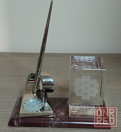 Настольный набор (часы и ручка) Донецк - изображение 1
