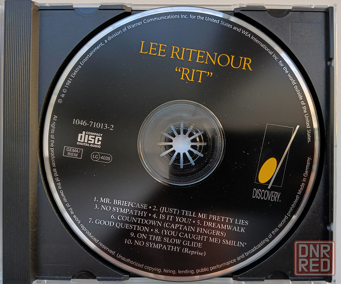Аудио CD компакт диски фирменные: Lee Ritenour - 1981 - Rit Макеевка - изображение 3