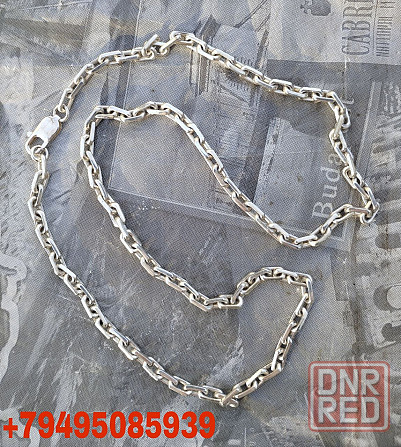 Серебряная цепочка якорного плетения Донецк - изображение 1