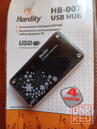 Концентратор USB HARDiTY HB-007 -4ports Донецк - изображение 1