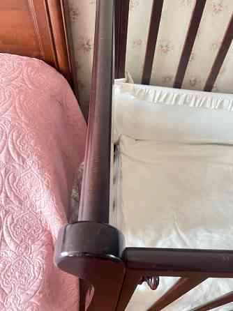 Детская кроватка с ящиком, маятником, Бук - Трия Фея (Орех) Донецк