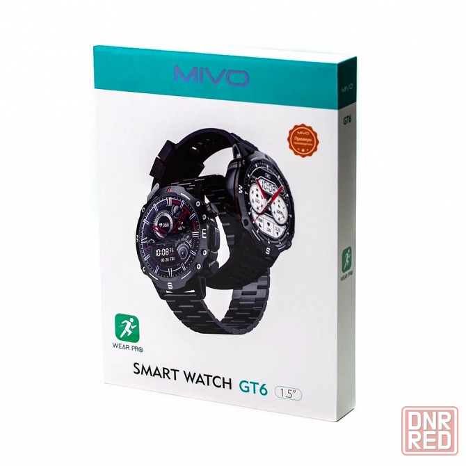 Cмарт часы Mivo GT6 (1.5" HD IPS, IP68, NFC, ответ по BT) Black Макеевка - изображение 4