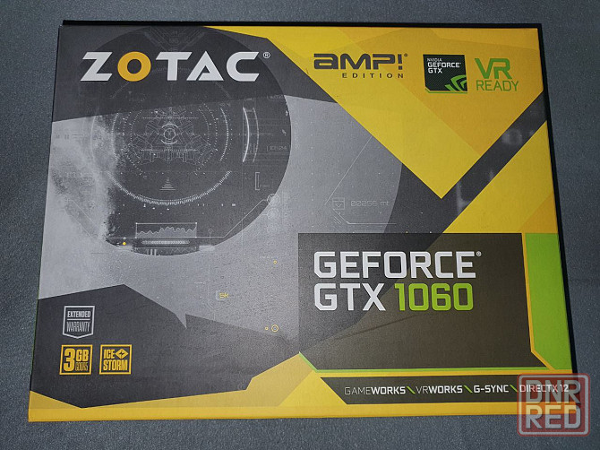 Видеокарта ZOTAC GeForce GTX 1060 AMP Edition 3GB GDDR5 Донецк - изображение 1