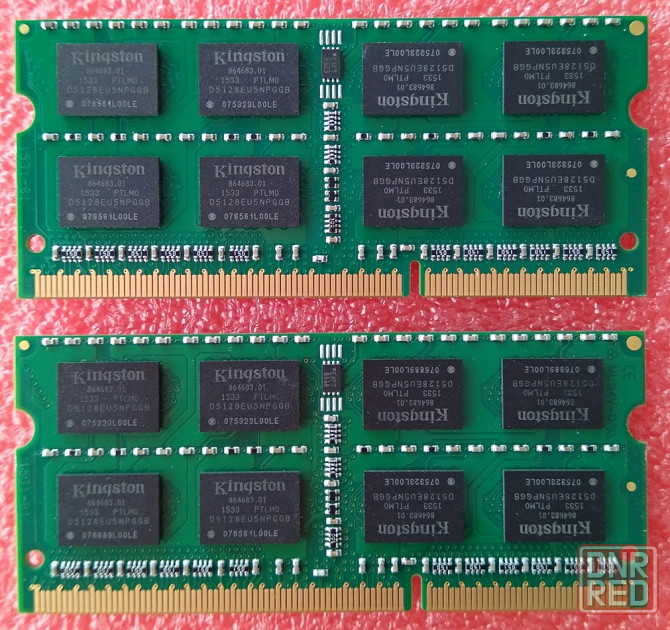 SO-DIMM DDR3 8Gb+8Gb 1600MHz (PC3L-12800S) 1.35V - Kingston KTA-MB1600LK2/16G - KIT DDR3 16Gb - Донецк - изображение 2