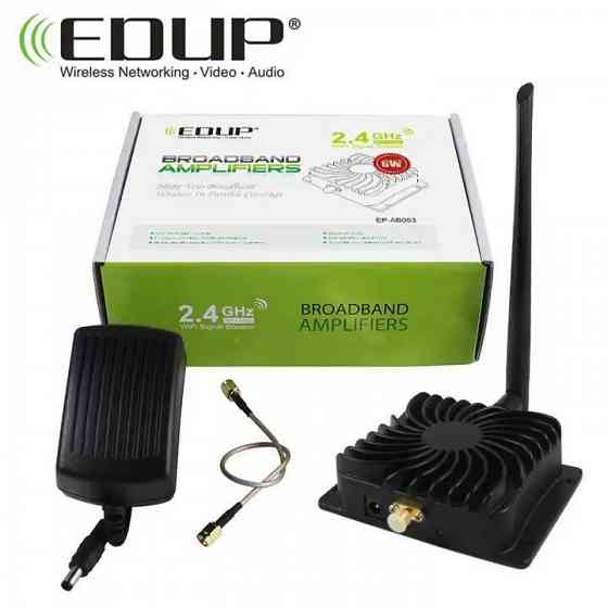 Усилитель сигнала Wi-Fi EDUP EP-AB003 , 3 км, 2,4 ГГц, 8 Вт Донецк