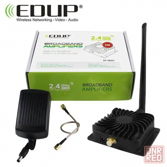 Усилитель сигнала Wi-Fi EDUP EP-AB003 , 3 км, 2,4 ГГц, 8 Вт Донецк - изображение 1