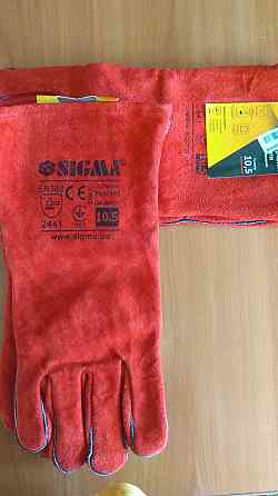 Перчатки краги сварщика Sigma (Класс: АВ) 35 см Донецк