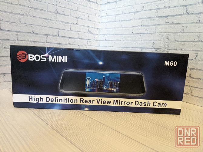 Зеркало видеорегиcтратор+камера заднего вида BOS-MINI M60 3300 руб!!! Макеевка - изображение 1