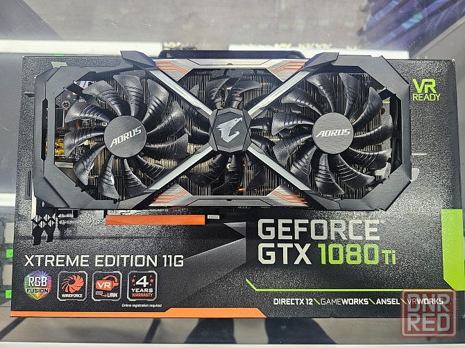 Видеокарта GIGABYTE AORUS GTX1080TI 11GB Донецк - изображение 1