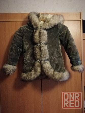 Продам куртку дублёнку детскую искусственный мех Донецк - изображение 1