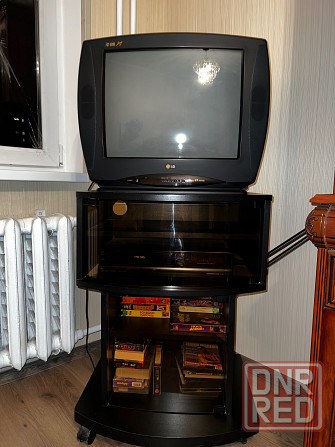 Телевизор LG, видеомагнитофон электроника, тумба. Донецк - изображение 1
