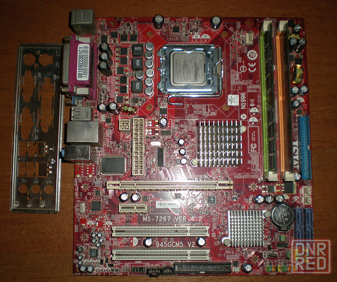 Комплект материнская плата MSI MS-7267 VER+Процессор Core 2 Duo+DDR2 2GB/видео - Intel GMA 950 Донецк - изображение 1