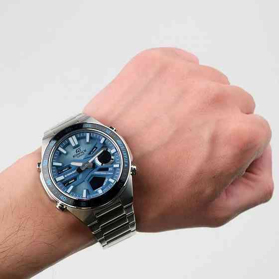 Часы Casio G-Shock EFV-C110D-2B (серебро) противоударные, водозащита (до 100 м) Макеевка