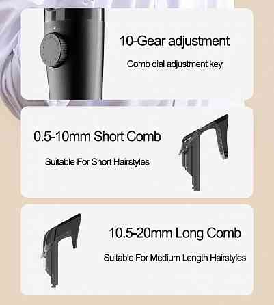 Машинка для стрижки Xiaomi ShowSee Electric Hair Clipper C4 (C4-BK) черный Макеевка