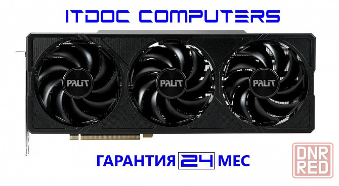 Видеокарта Palit RTX 4080 SUPER JETSTREAM OC 16Gb PCI-E4.0 256bit GDDR6X 2295/23000 HDMIx1 DPx3 HDCP Донецк - изображение 1
