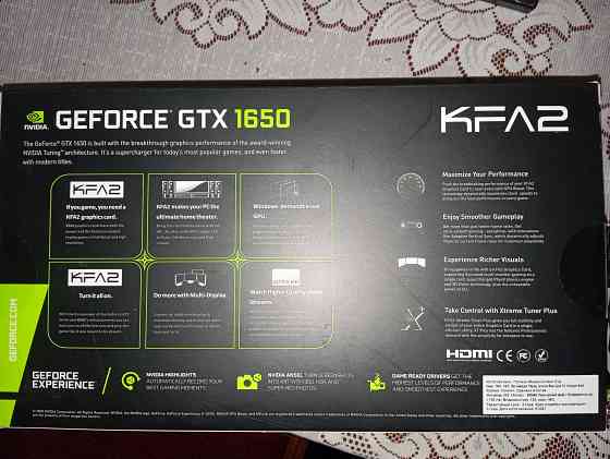 Видеокарта KFA2 GTX 1650 EX PLUS 1-Click 4GB OC DDR6 Донецк
