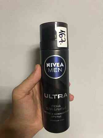 Пена для бритья NIVEA MEN ULTRA с активным углем, 200 мл. Оригинал. Донецк