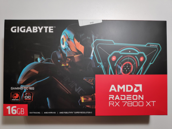 Видеокарта GIGABYTE AMD Radeon RX 7800XT GAMING OC 16ГБ Новая Донецк