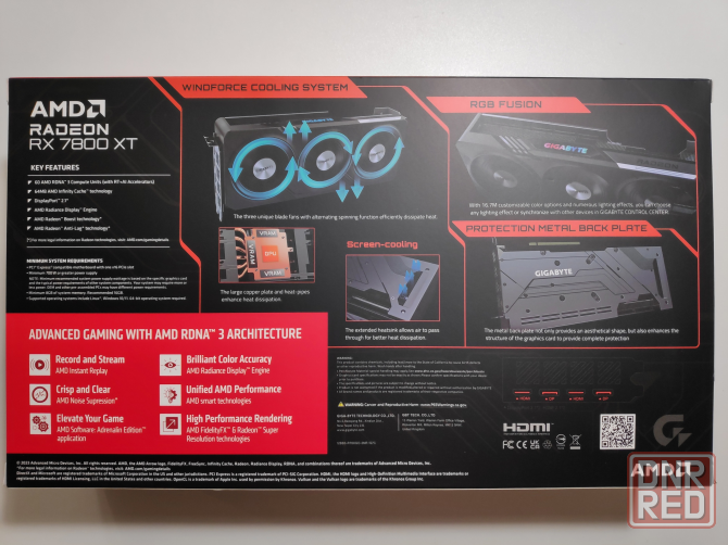Видеокарта GIGABYTE AMD Radeon RX 7800XT GAMING OC 16ГБ Новая Донецк - изображение 2