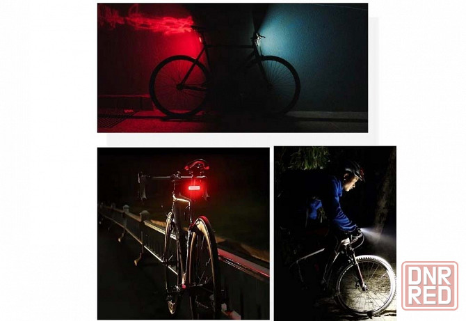 Набор велосипедные фонари (передний и задний) Донецк - изображение 6