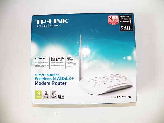Wi-Fi модем роутер ADSL2+ TP-Link TD-W8151N Донецк
