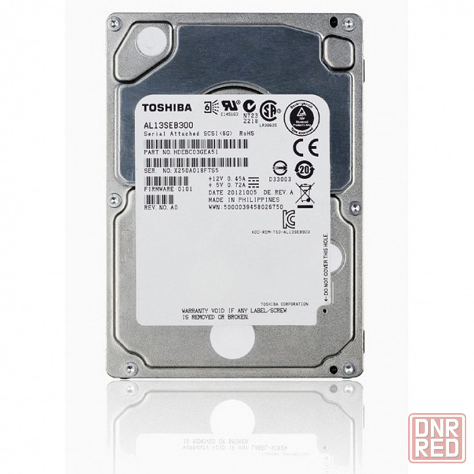 Жесткий диск HDD Toshiba AL 300 Гб AL13SEB300 SAS 10k 2.5" Донецк - изображение 1